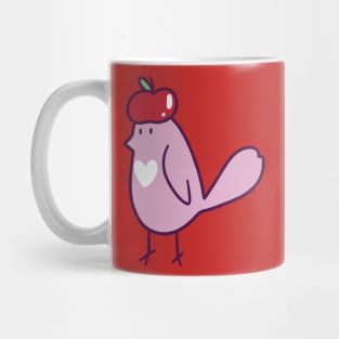 Pink Apple Bird Mug